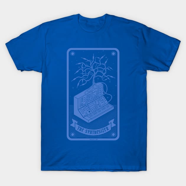 Modular Synthesizer Tarot Card T-Shirt by Mewzeek_T